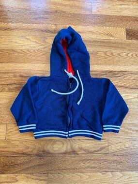 Vintage 70s Striped Hoodie Sweatshirt, Penneys Toddle Time Baby (Size 2)